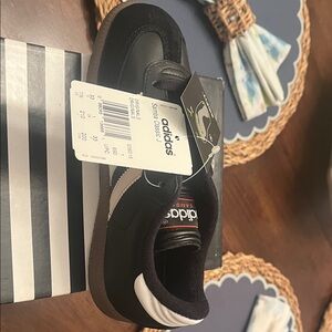 New in Box Adidas Samba J Classic Black and White Sneakers